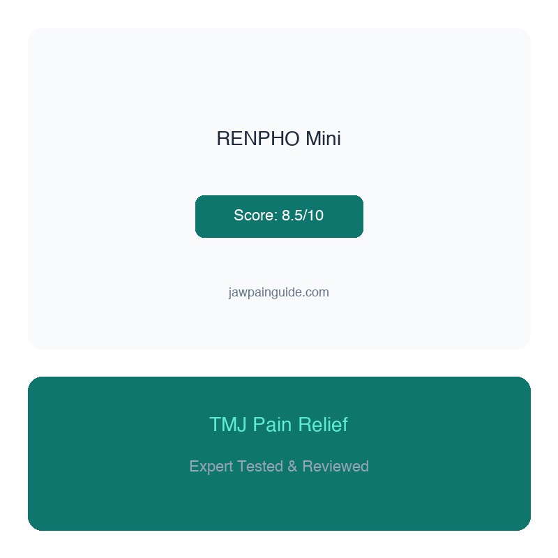 RENPHO Mini Massage Gun compact electric jaw massager for TMJ