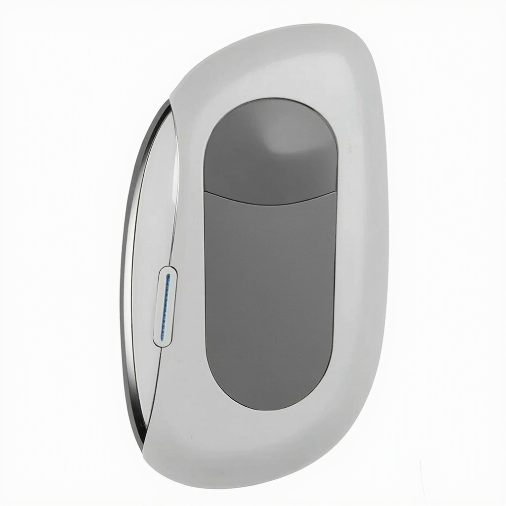 TENS unit with electrode pads placed on jaw and temple area